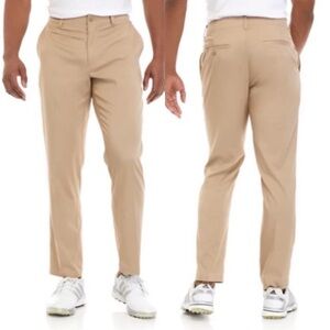 NWT Pro Tour Flat Front Comfort Stretch Tech Pants in Chinchilla Brown‎ 42 x 30